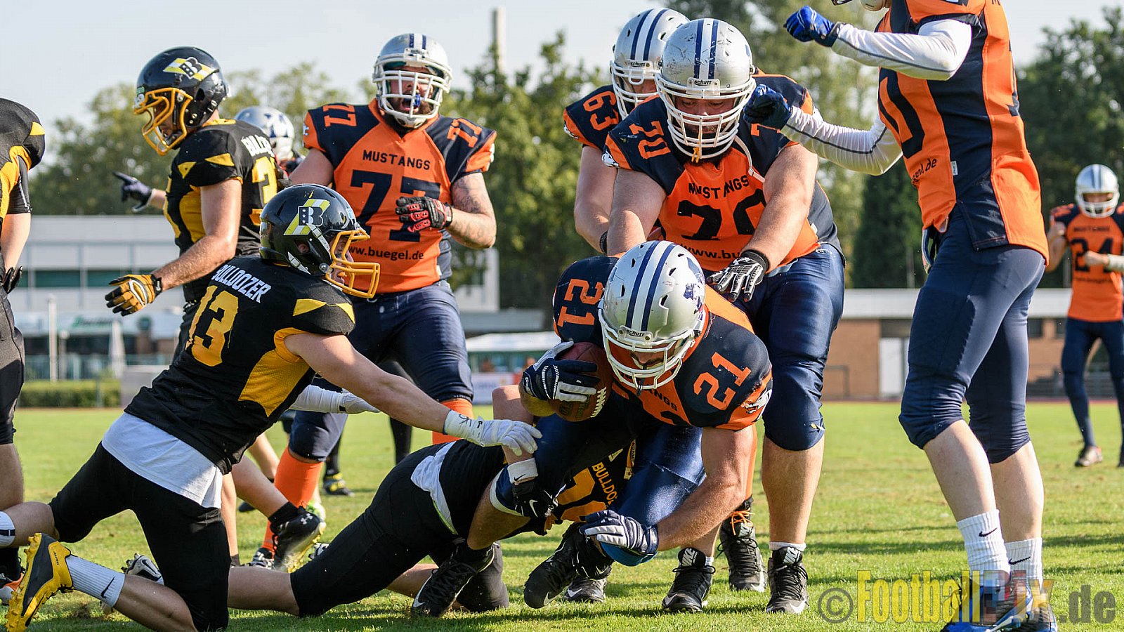 Düsseldorf Bulldozer vs. Sauerland Mustangs - 10.09.2016 LL Nord NRW: Düsseldorf Bulldozer vs. Sauerland Mustangs (14:27)