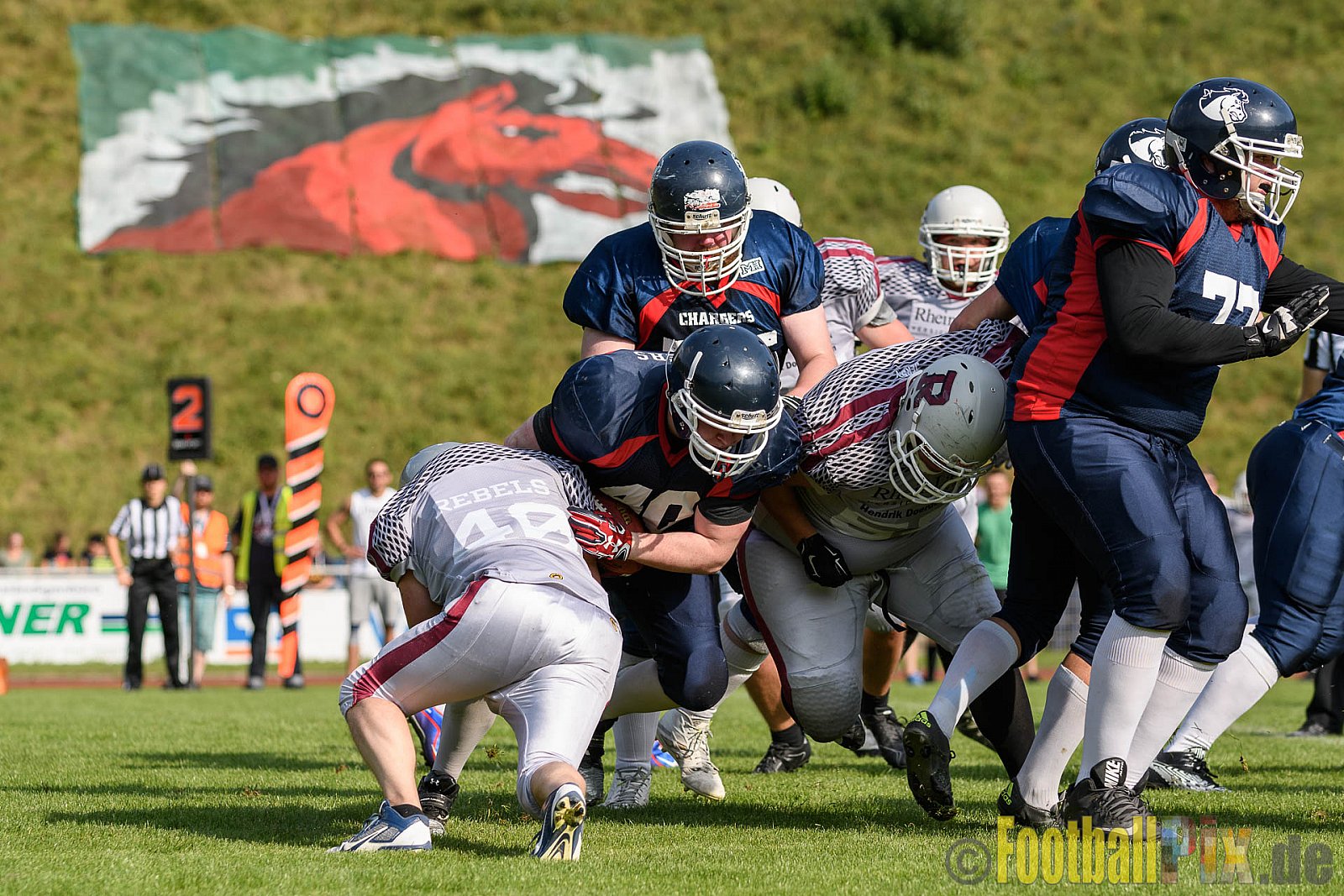 Recklinghausen Chargers vs. Bochum Rebels - 24.09.2016 LL NRW: Recklinghausen Chargers vs. Bochum Rebels (38:8)