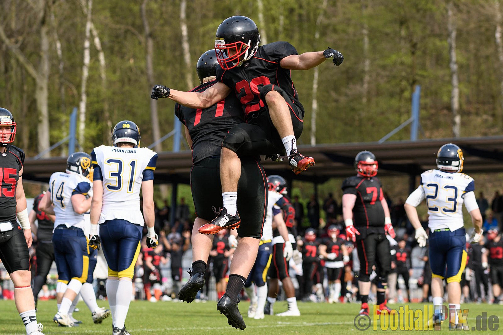 Düsseldorf Panther vs. Wiesbaden Phantoms - 01.04.2017 Freundschaftsspiel Düsseldorf Panther vs. Wiesbaden Phantoms (21:08)