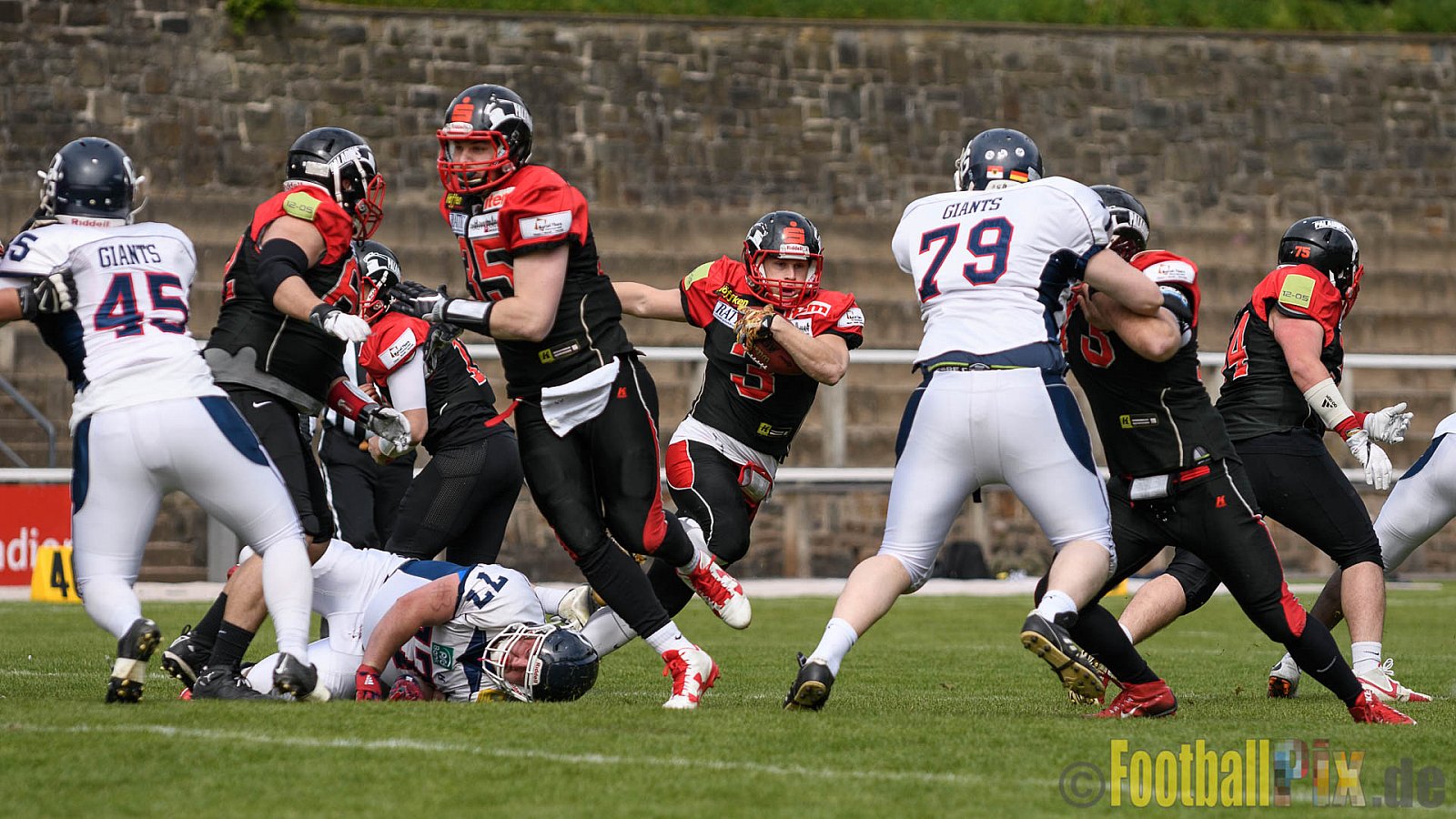 Solingen Paladins vs. Dortmund Giants - 22.04.2017 RL NRW: Solingen Paladins vs. Dortmund Giants (48:0)