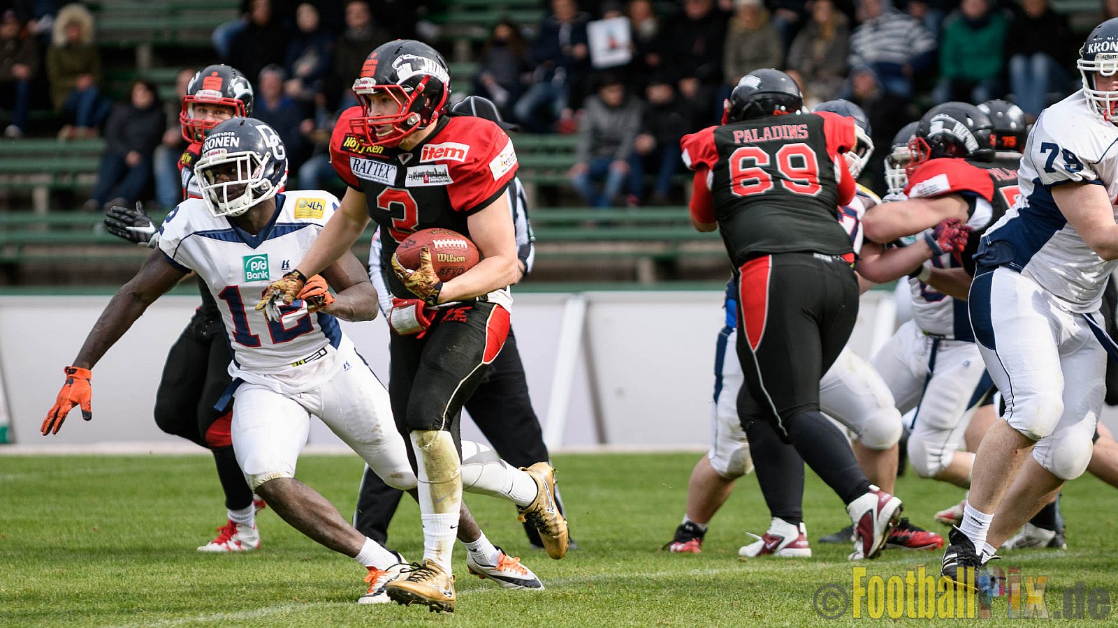Solingen Paladins vs. Dortmund Giants - 22.04.2017 RL NRW: Solingen Paladins vs. Dortmund Giants (48:0)