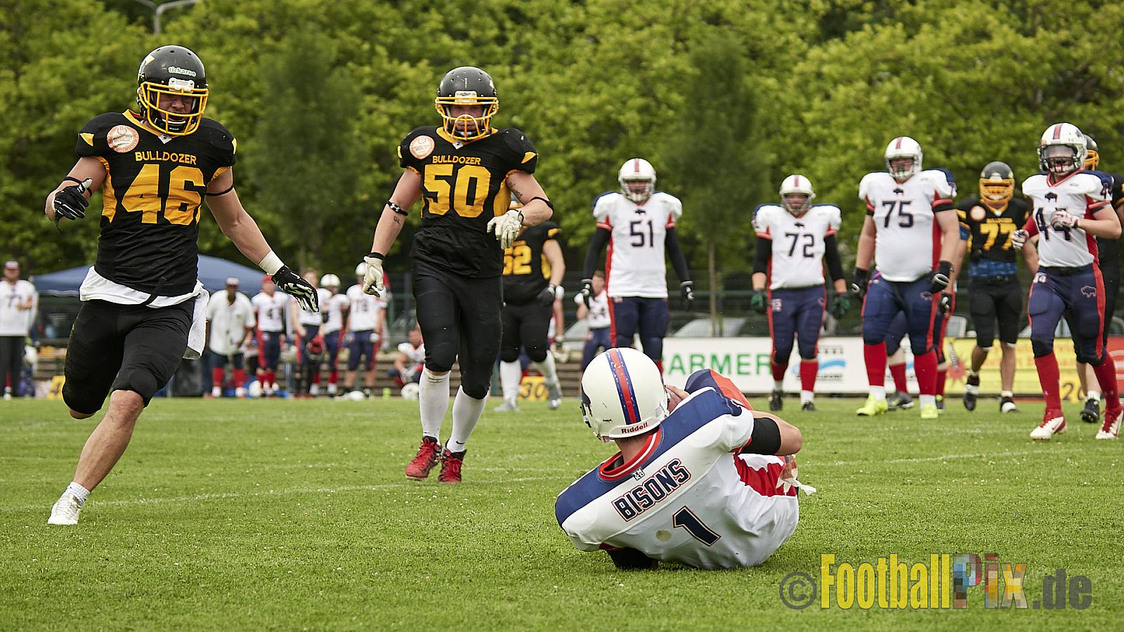 Düsseldorf Bulldozer vs. Kreis Heinsberg Bisons - 17.06.2017 LL NRW: Düsseldorf Bulldozer vs. Kreis Heinsberg Bisons (63:28)