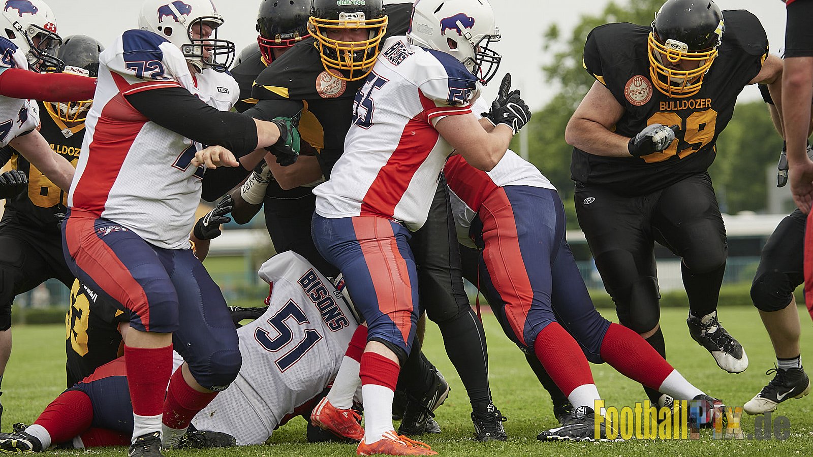 Düsseldorf Bulldozer vs. Kreis Heinsberg Bisons - 17.06.2017 LL NRW: Düsseldorf Bulldozer vs. Kreis Heinsberg Bisons (63:28)
