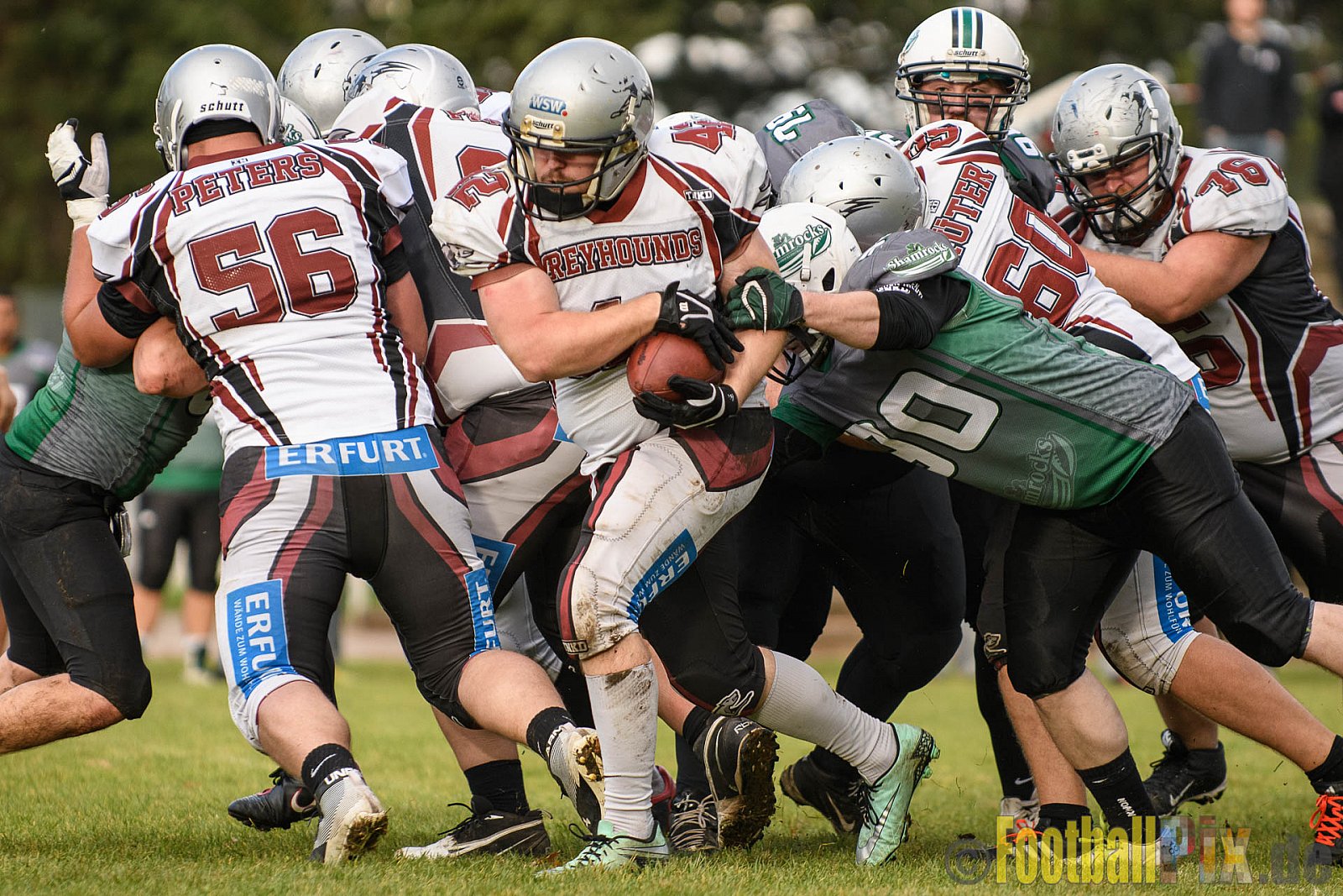 Mülheim Shamrocks vs. Wuppertal Greyhounds - 21.10.2017 VL NRW: Mülheim Shamrocks vs. Wuppertal Greyhounds (0:14)