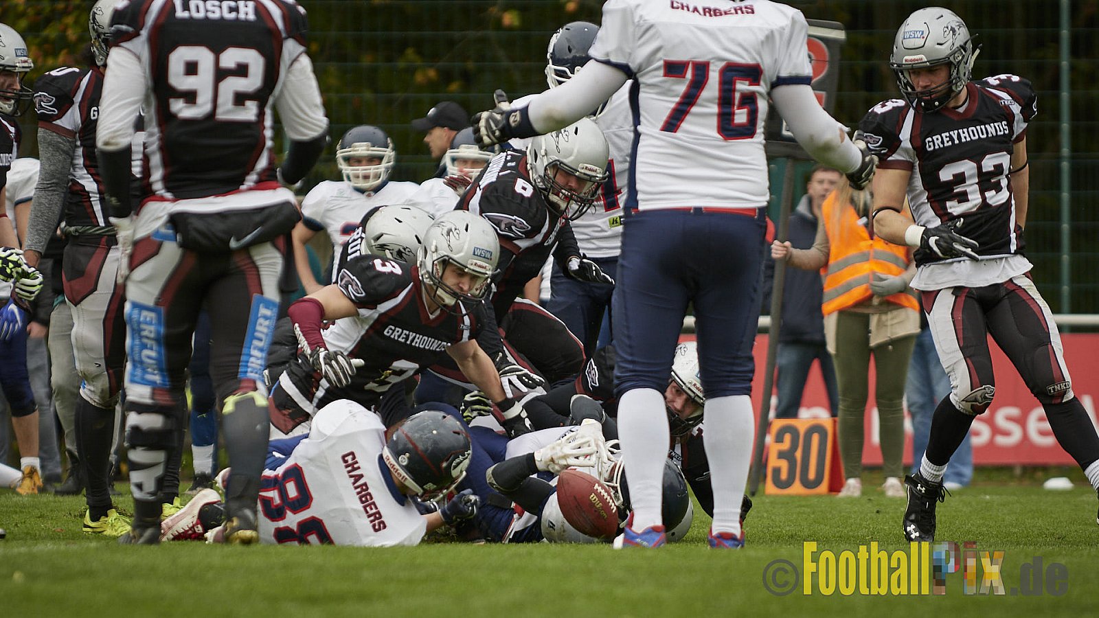 Wuppertal Greyhounds vs. Recklinghausen Chargers - 31.10.2017 VL NRW: Wuppertal Greyhounds vs. Recklinghausen Chargers (8:10)