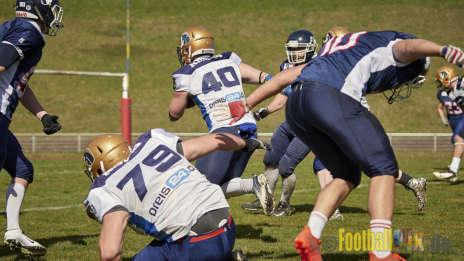 Recklinghausen Chargers vs. Schiefbahn Riders  - 07.04.2018 Pre-Season Game: Recklinghausen Chargers vs. Schiefbahn Riders (6:7)