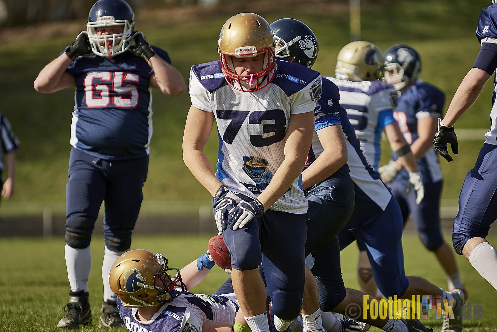 Recklinghausen Chargers vs. Schiefbahn Riders  - 07.04.2018 Pre-Season Game: Recklinghausen Chargers vs. Schiefbahn Riders (6:7)