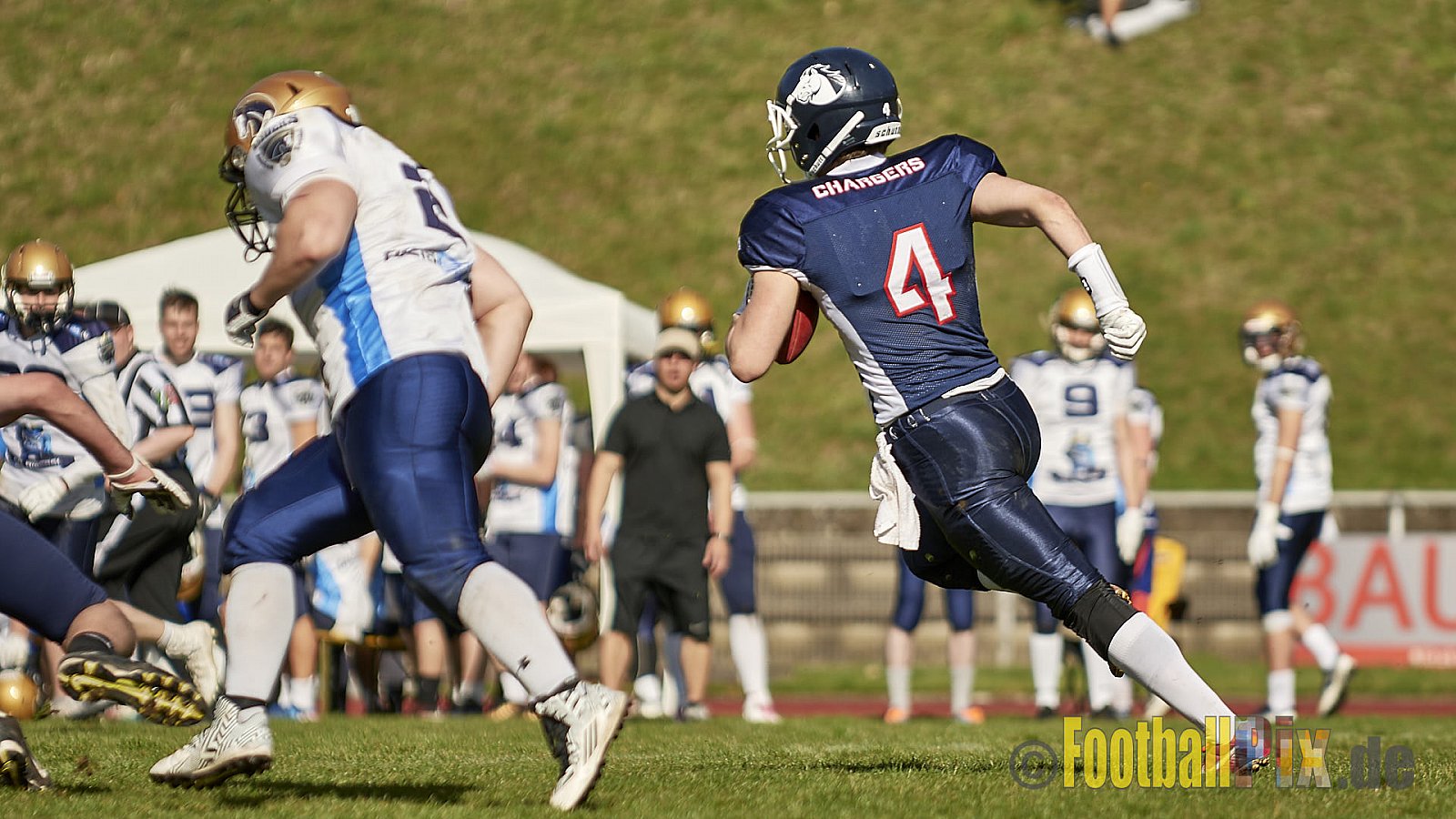 Recklinghausen Chargers vs. Schiefbahn Riders  - 07.04.2018 Pre-Season Game: Recklinghausen Chargers vs. Schiefbahn Riders (6:7)