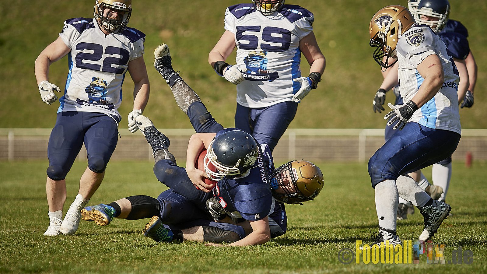 Recklinghausen Chargers vs. Schiefbahn Riders  - 07.04.2018 Pre-Season Game: Recklinghausen Chargers vs. Schiefbahn Riders (6:7)