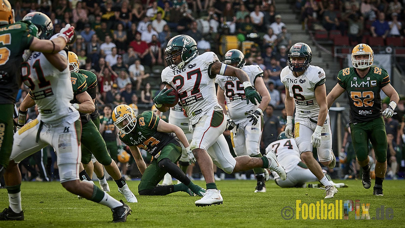 Cologne Crocodiles vs. Kiel Baltic Hurricanes  - 21.04.2018 GFL Nord: Cologne Crocodiles vs. Kiel Baltic Hurricanes (32:14)