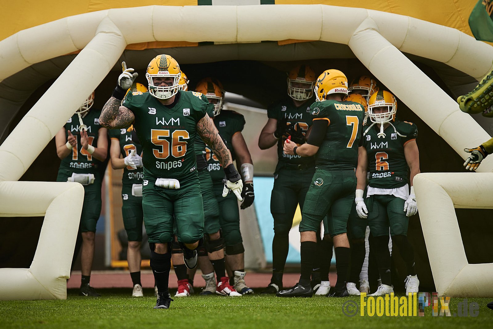 German Football League 2021 Cologne Crocodiles vs. Dresden Monarchs im Südstadion, Vorgebirgstraße 76, 50969 Köln, Punkte Endstand 48 : 41.
[Bildnummer: 2021-06-05_0062] - CologneCrocodilesVsDresdenMonarchs