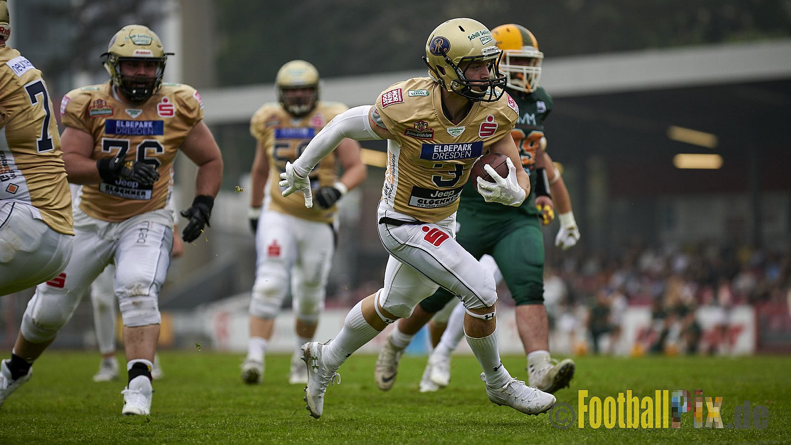 German Football League 2021 Cologne Crocodiles vs. Dresden Monarchs im Südstadion, Vorgebirgstraße 76, 50969 Köln, Punkte Endstand 48 : 41.
[Bildnummer: 2021-06-05_0228] - CologneCrocodilesVsDresdenMonarchs