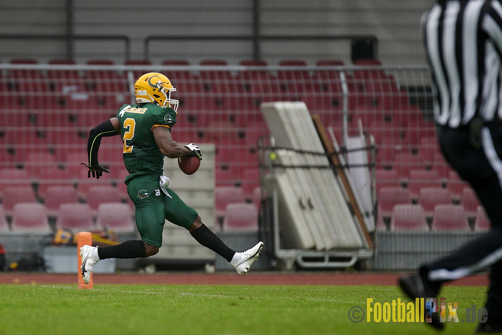 German Football League 2021 Cologne Crocodiles vs. Dresden Monarchs im Südstadion, Vorgebirgstraße 76, 50969 Köln, Punkte Endstand 48 : 41.
[Bildnummer: 2021-06-05_0279] - CologneCrocodilesVsDresdenMonarchs