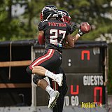 GFL2 Season 2021 Düsseldorf Panther vs. Solingen Paladins am 26.06.2021 im Stadion VfL Benrath, Karl-Hohmann-Straße 70, 40597 Düsseldorf, Punkte Endstand 13 : 00.
[Bildnummer: 2021-06-26_0091] - DPantherVsSolingenPaladins