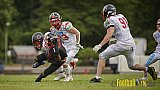 GFL2 Season 2021 Düsseldorf Panther vs. Solingen Paladins am 26.06.2021 im Stadion VfL Benrath, Karl-Hohmann-Straße 70, 40597 Düsseldorf, Punkte Endstand 13 : 00.
[Bildnummer: 2021-06-26_0327] - DPantherVsSolingenPaladins