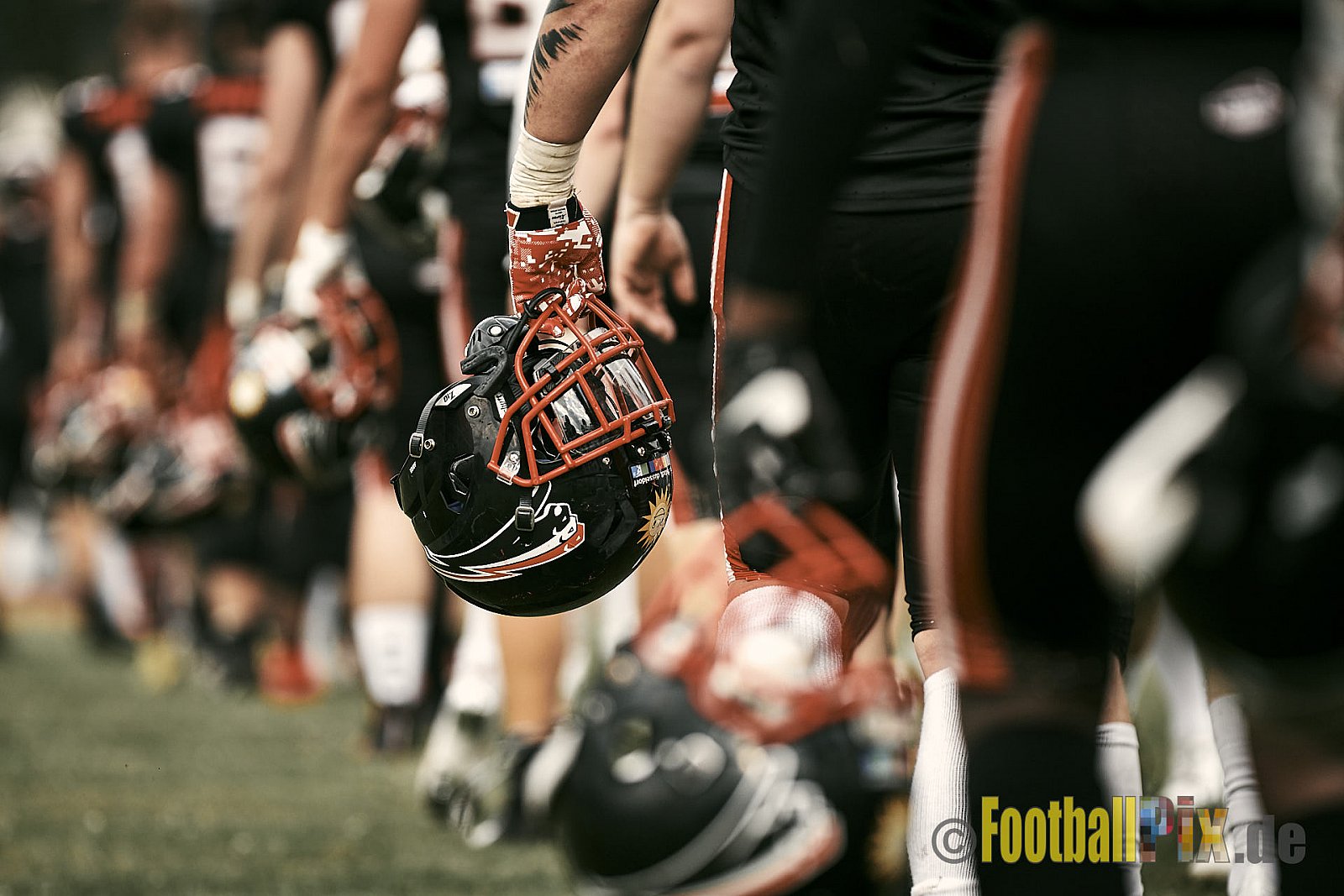 GFL2 Season 2021 Düsseldorf Panther vs. Solingen Paladins am 26.06.2021 im Stadion VfL Benrath, Karl-Hohmann-Straße 70, 40597 Düsseldorf, Punkte Endstand 13 : 00.
[Bildnummer: 2021-06-26_0365] - DPantherVsSolingenPaladins