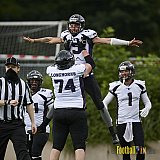 GFL2 Season 2021 Assindia Cardinals vs. Langenfeld Longhorns am 4.07.2021 im Stadion Am Hallo, Hallostraße, 45141 Essen. Endstand des Spiels 28 : 31.
[Bildnummer: 2021-07-04_0167] - AssindiaCardinalsVsLangenfeldLonghorns