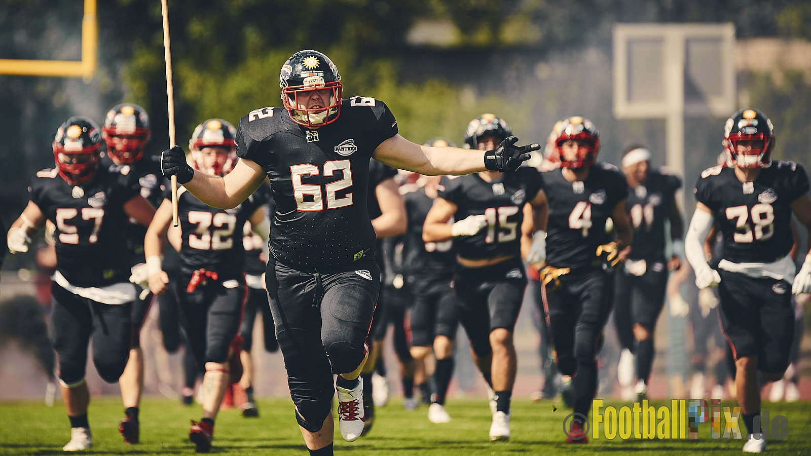 GFL2 Season 2021 Düsseldorf Panther vs. Langenfeld Longhorns am 7.08.2021 im Stadion VfL Benrath, Karl-Hohmann-Straße 70, 40597 Düsseldorf, Punkte Endstand 17 : 0.
[Bildnummer: 2021-08-07_0012]Düsseldorf Panther vs. Langenfeld Longhorns am 7.08.2021 - DPantherVsLangenfeldLonghorns