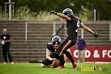 GFL2 Season 2021 Düsseldorf Panther vs. Langenfeld Longhorns am 7.08.2021 im Stadion VfL Benrath, Karl-Hohmann-Straße 70, 40597 Düsseldorf, Punkte Endstand 17 : 0.
[Bildnummer: 2021-08-07_0147]Düsseldorf Panther vs. Langenfeld Longhorns am 7.08.2021 - DPantherVsLangenfeldLonghorns