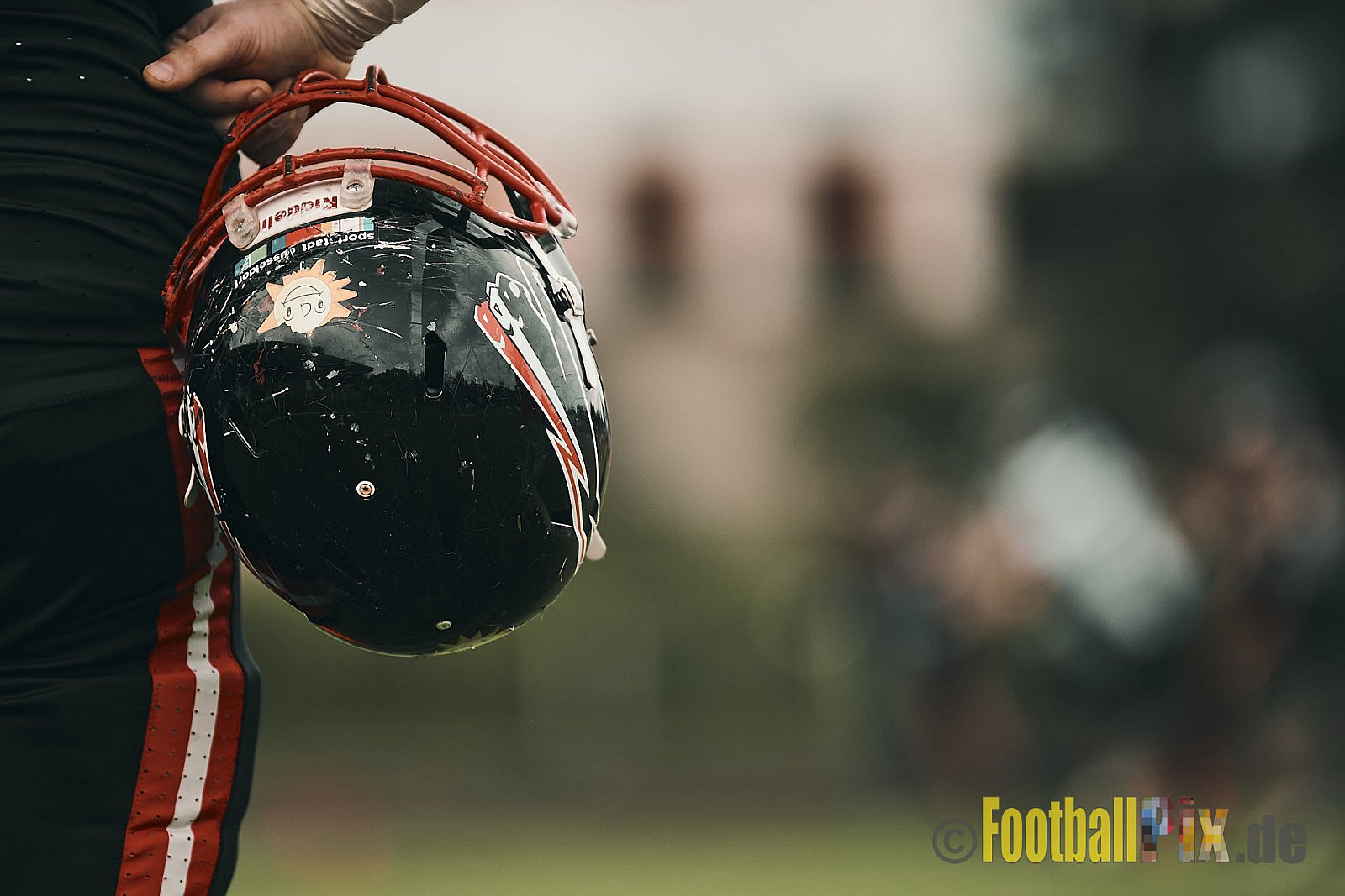 GFL2 Season 2021 Düsseldorf Panther vs. Langenfeld Longhorns am 7.08.2021 im Stadion VfL Benrath, Karl-Hohmann-Straße 70, 40597 Düsseldorf, Punkte Endstand 17 : 0.
[Bildnummer: 2021-08-07_0298]Düsseldorf Panther vs. Langenfeld Longhorns am 7.08.2021 - DPantherVsLangenfeldLonghorns