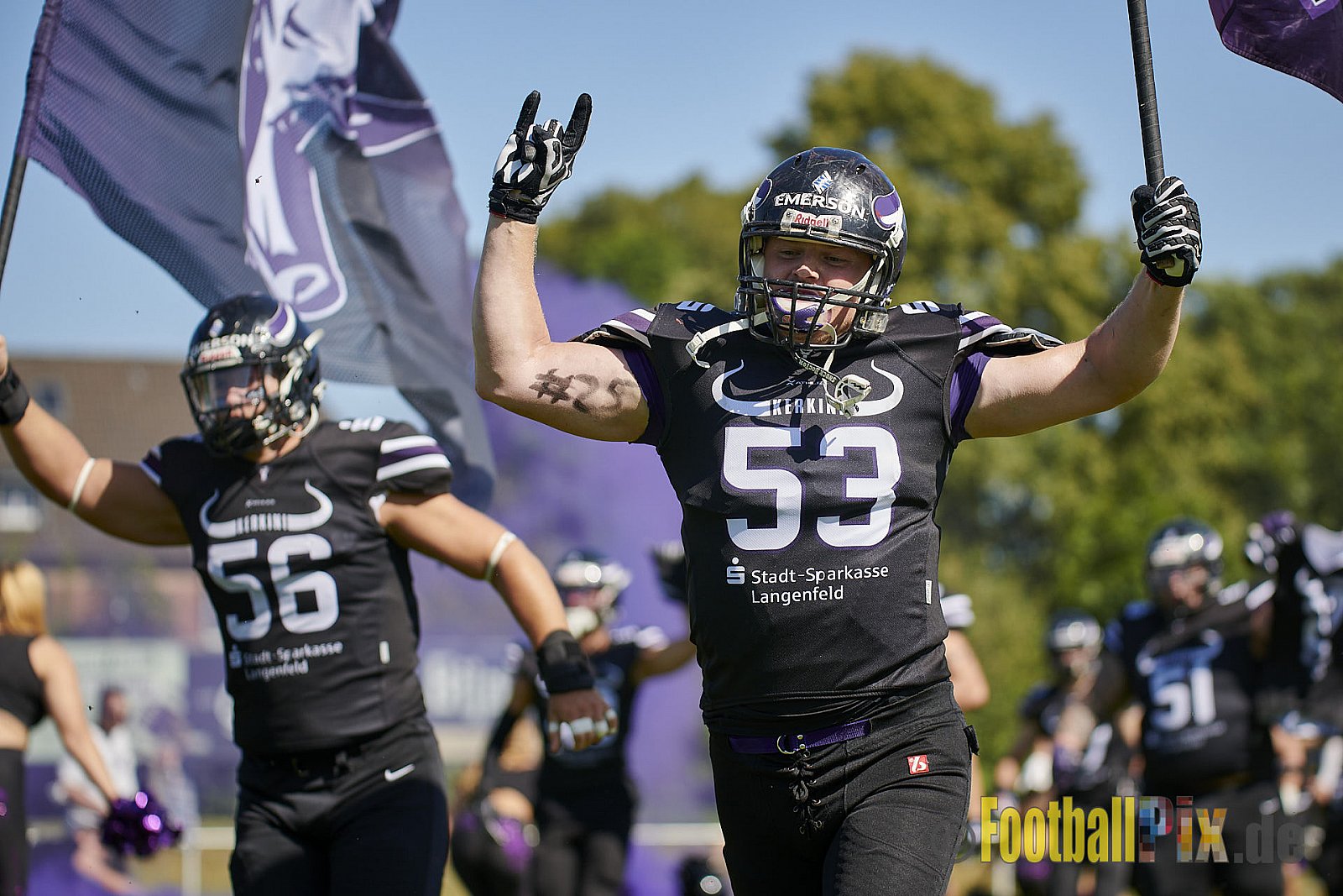 GFL2 Season 2021 Langenfeld Longhorns vs. Assindia Cardinals am 14.08.2021 im Jahnstadion, Jahnstr.4, 40764 Langenfeld. Punkte Endstand 42 : 12 (2:6/14:0/13:6/13:0)
[Bildnummer: 2021-08-14_0014] - LangenfeldLonghornsVsAssindiaCardinals
