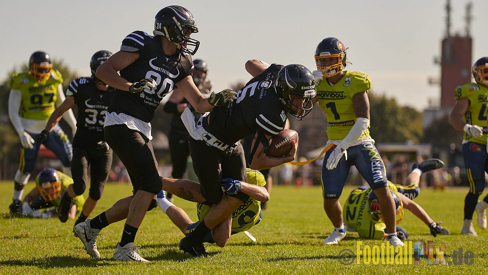 GFL2 Season 2021 Langenfeld Longhorns vs. Assindia Cardinals am 14.08.2021 im Jahnstadion, Jahnstr.4, 40764 Langenfeld. Punkte Endstand 42 : 12 (2:6/14:0/13:6/13:0)
[Bildnummer: 2021-08-14_0219] - LangenfeldLonghornsVsAssindiaCardinals