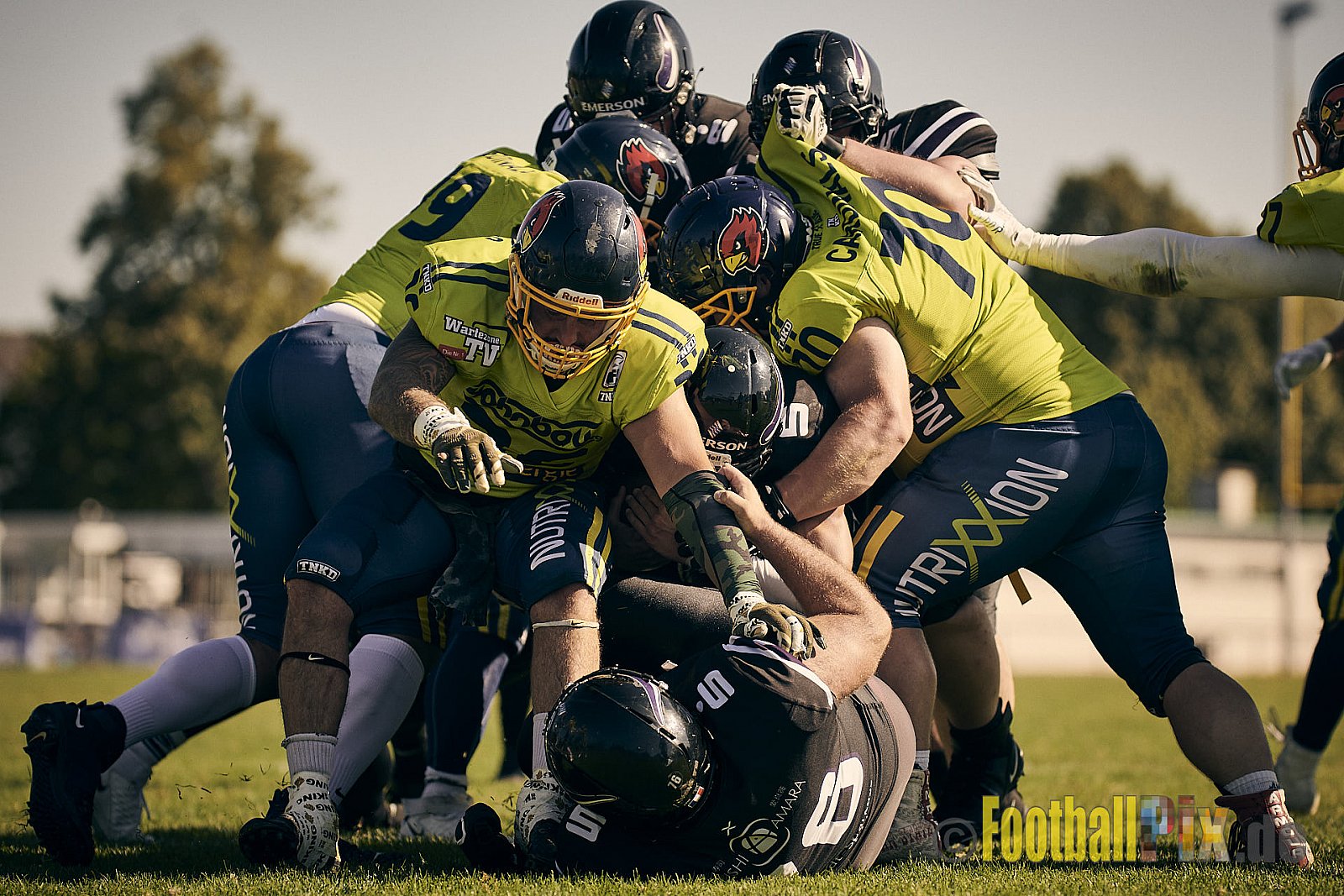 GFL2 Season 2021 Langenfeld Longhorns vs. Assindia Cardinals am 14.08.2021 im Jahnstadion, Jahnstr.4, 40764 Langenfeld. Punkte Endstand 42 : 12 (2:6/14:0/13:6/13:0)
[Bildnummer: 2021-08-14_0229] - LangenfeldLonghornsVsAssindiaCardinals