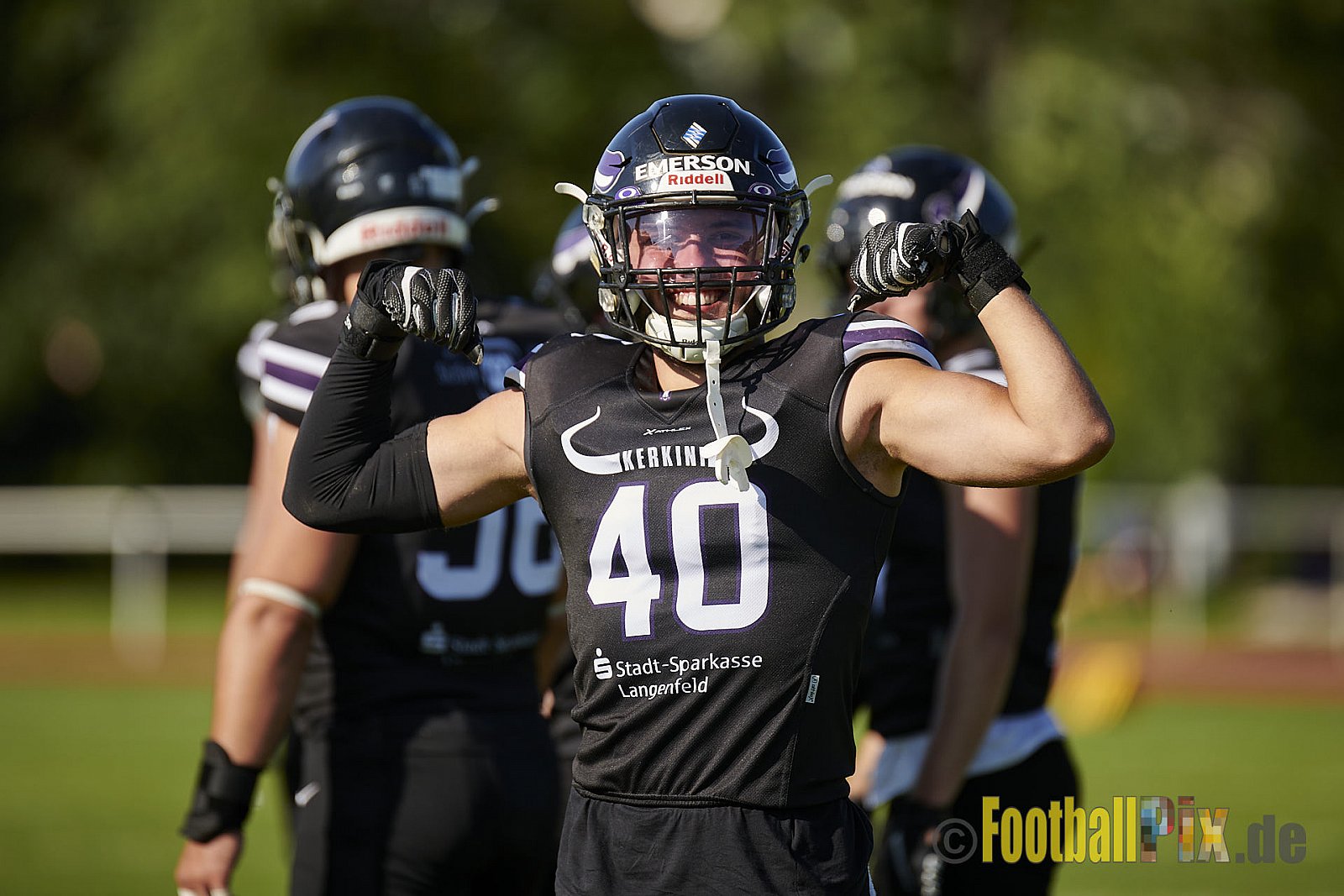 GFL2 Season 2021 Langenfeld Longhorns vs. Assindia Cardinals am 14.08.2021 im Jahnstadion, Jahnstr.4, 40764 Langenfeld. Punkte Endstand 42 : 12 (2:6/14:0/13:6/13:0)
[Bildnummer: 2021-08-14_0279] - LangenfeldLonghornsVsAssindiaCardinals
