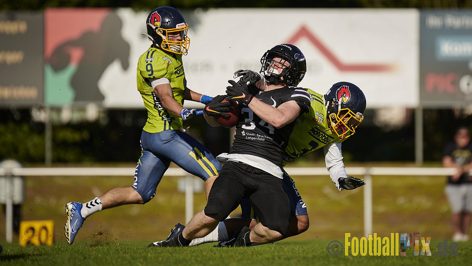 GFL2 Season 2021 Langenfeld Longhorns vs. Assindia Cardinals am 14.08.2021 im Jahnstadion, Jahnstr.4, 40764 Langenfeld. Punkte Endstand 42 : 12 (2:6/14:0/13:6/13:0)
[Bildnummer: 2021-08-14_0402] - LangenfeldLonghornsVsAssindiaCardinals