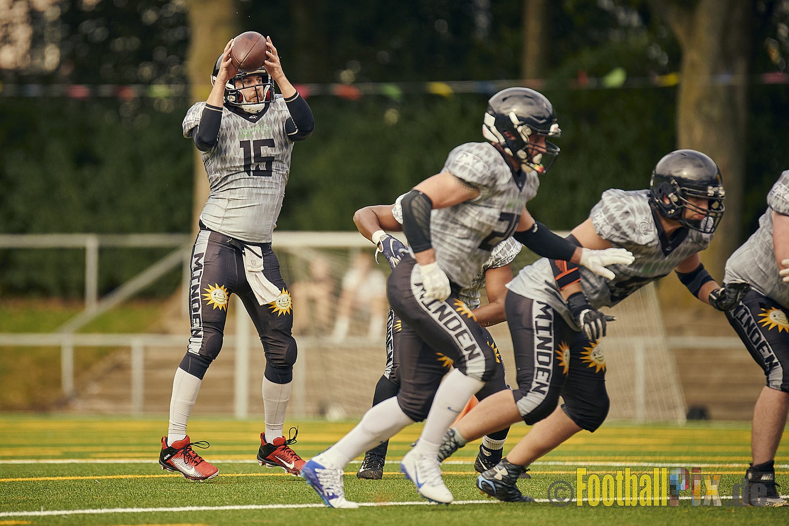 AFCV NRW Landesliga Season 2021 Herne Black Barons vs. Minden Wolves am 26.09.2021 im Stadion Horststadion, Gartenstraße 12-16, 44625 Herne, Punkte Endstand 03 : 27.
[Bildnummer: 2021-09-26_0039] - HerneBlackBaronsVsMindenWolves