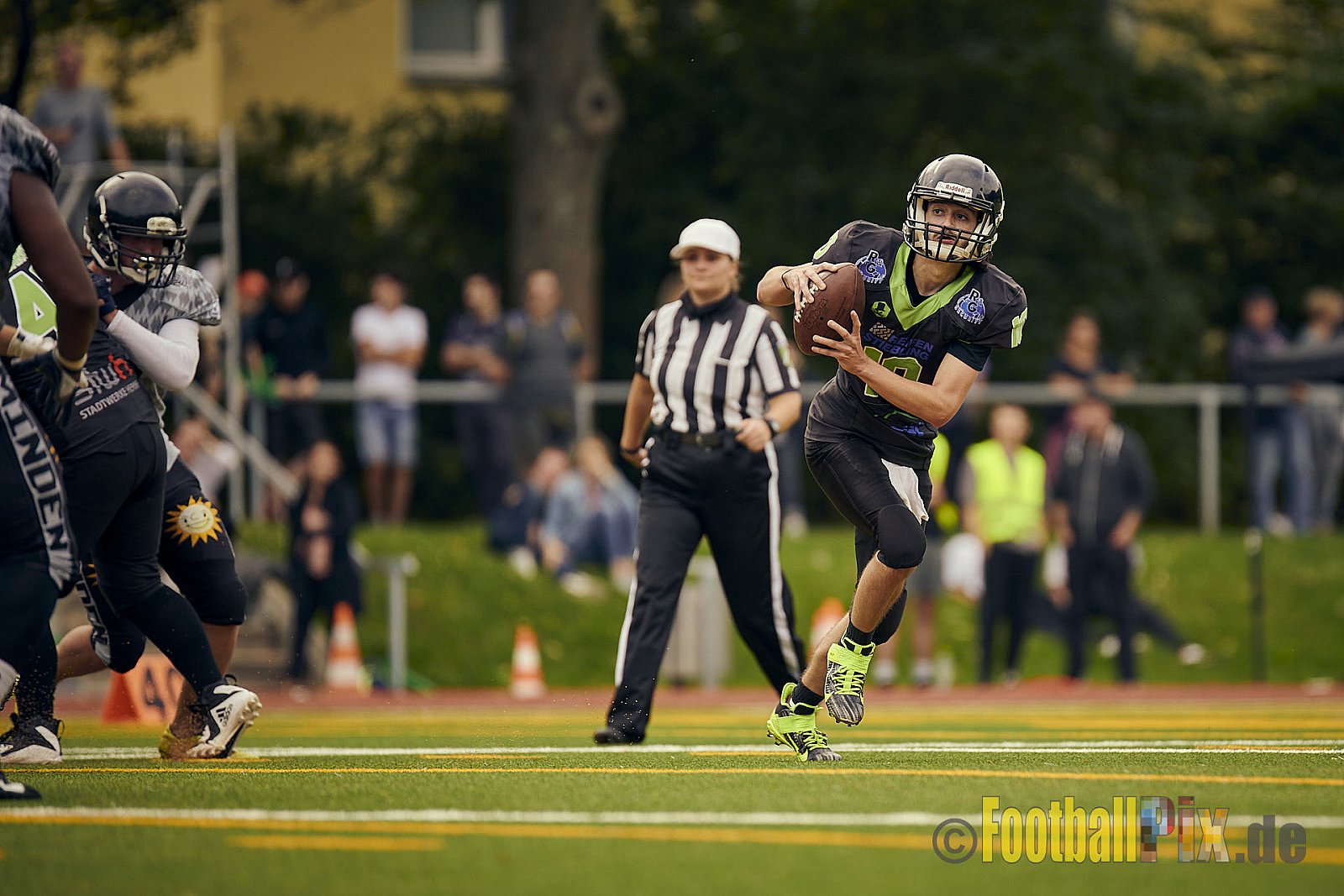 AFCV NRW Landesliga Season 2021 Herne Black Barons vs. Minden Wolves am 26.09.2021 im Stadion Horststadion, Gartenstraße 12-16, 44625 Herne, Punkte Endstand 03 : 27.
[Bildnummer: 2021-09-26_0218] - HerneBlackBaronsVsMindenWolves