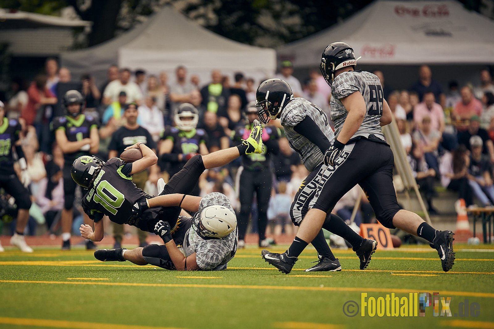 AFCV NRW Landesliga Season 2021 Herne Black Barons vs. Minden Wolves am 26.09.2021 im Stadion Horststadion, Gartenstraße 12-16, 44625 Herne, Punkte Endstand 03 : 27.
[Bildnummer: 2021-09-26_0238] - HerneBlackBaronsVsMindenWolves