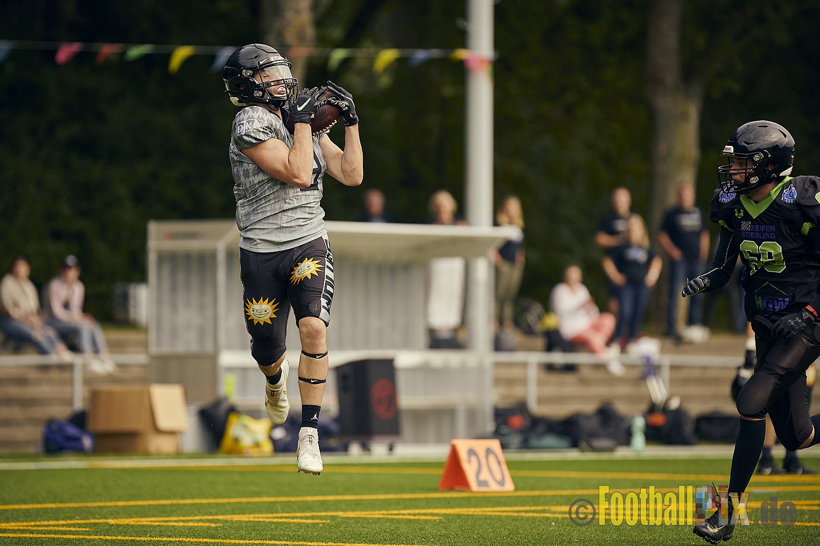 AFCV NRW Landesliga Season 2021 Herne Black Barons vs. Minden Wolves am 26.09.2021 im Stadion Horststadion, Gartenstraße 12-16, 44625 Herne, Punkte Endstand 03 : 27.
[Bildnummer: 2021-09-26_0386] - HerneBlackBaronsVsMindenWolves