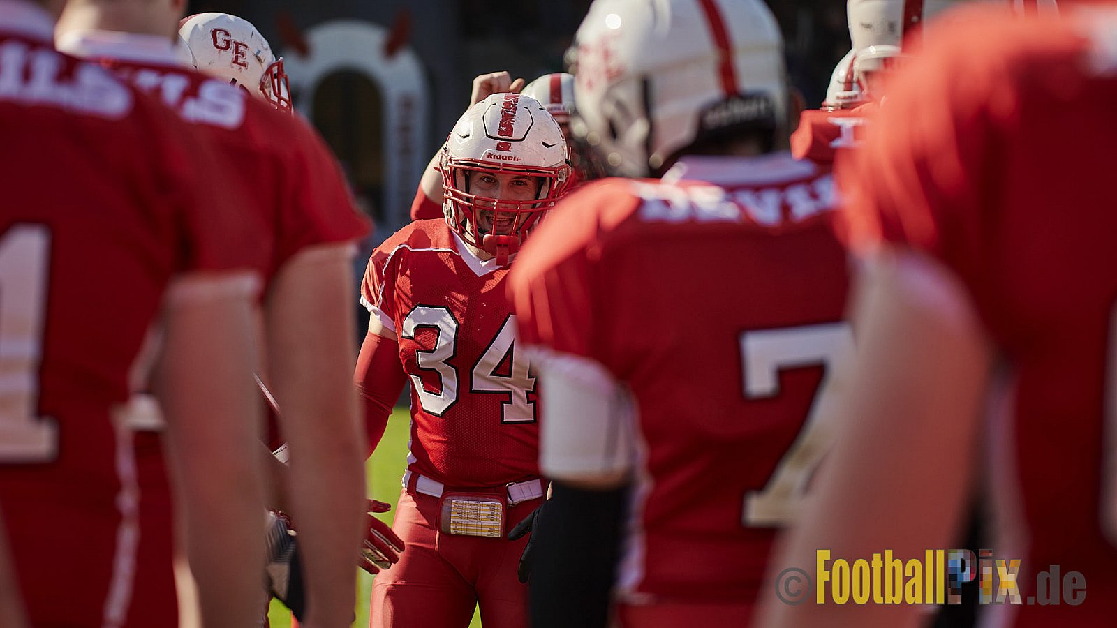 AFCV NRW Regionalliga Season 2021 Gelsenkirchen Devils vs. Bielefeld Bulldogs am 9.10.2021 im Fürstenbergstadion, Fischerstraße 35, 45899 Gelsenkirchen-Horst, Punkte Endstand 0 : 42.
[Bildnummer: 2021-10-09_0051] - GelsenkirchenDevilsVsBielefeldBulldogs