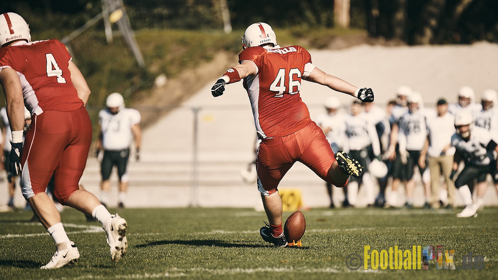 AFCV NRW Regionalliga Season 2021 Gelsenkirchen Devils vs. Bielefeld Bulldogs am 9.10.2021 im Fürstenbergstadion, Fischerstraße 35, 45899 Gelsenkirchen-Horst, Punkte Endstand 0 : 42.
[Bildnummer: 2021-10-09_0056] - GelsenkirchenDevilsVsBielefeldBulldogs