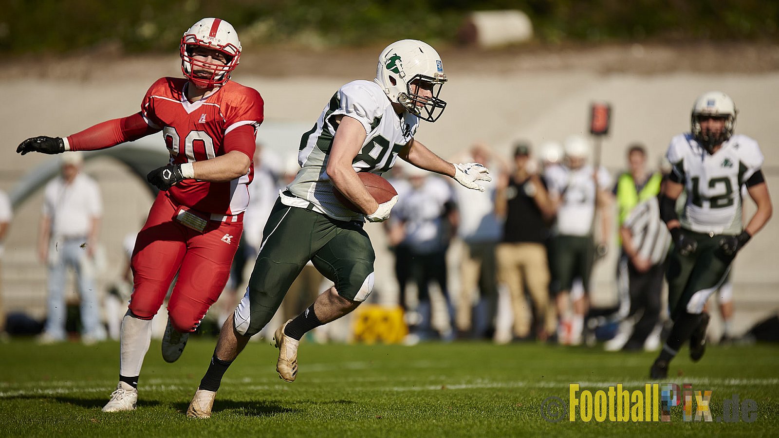AFCV NRW Regionalliga Season 2021 Gelsenkirchen Devils vs. Bielefeld Bulldogs am 9.10.2021 im Fürstenbergstadion, Fischerstraße 35, 45899 Gelsenkirchen-Horst, Punkte Endstand 0 : 42.
[Bildnummer: 2021-10-09_0078] - GelsenkirchenDevilsVsBielefeldBulldogs