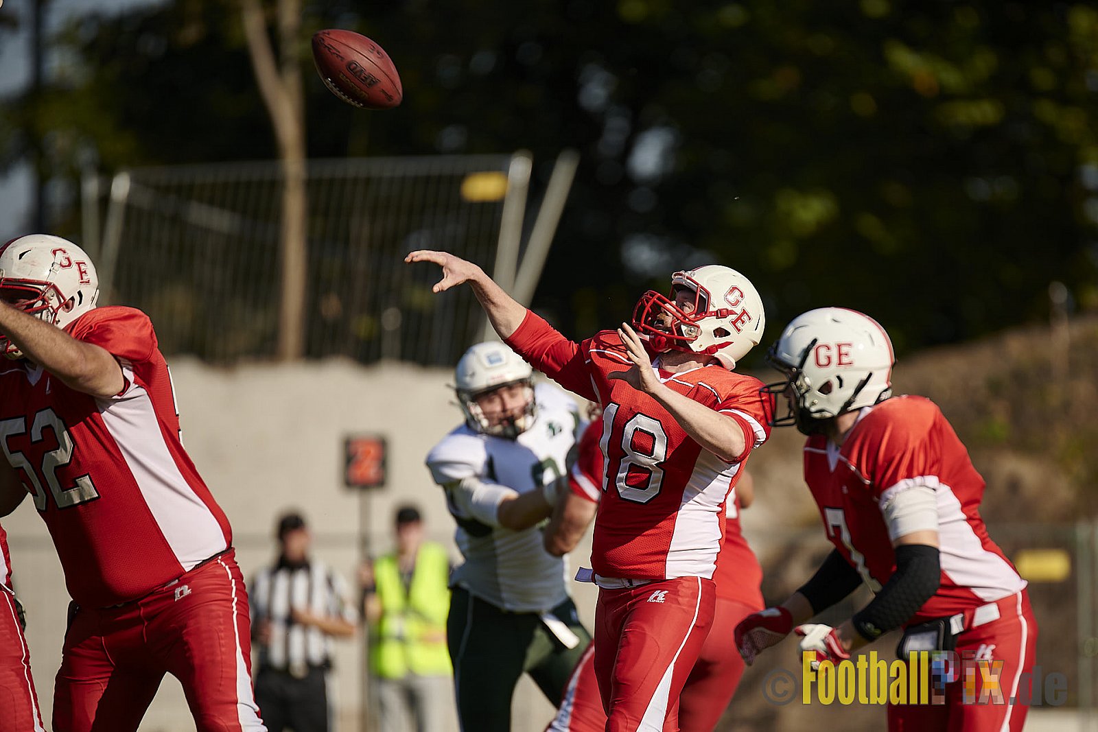 AFCV NRW Regionalliga Season 2021 Gelsenkirchen Devils vs. Bielefeld Bulldogs am 9.10.2021 im Fürstenbergstadion, Fischerstraße 35, 45899 Gelsenkirchen-Horst, Punkte Endstand 0 : 42.
[Bildnummer: 2021-10-09_0109] - GelsenkirchenDevilsVsBielefeldBulldogs