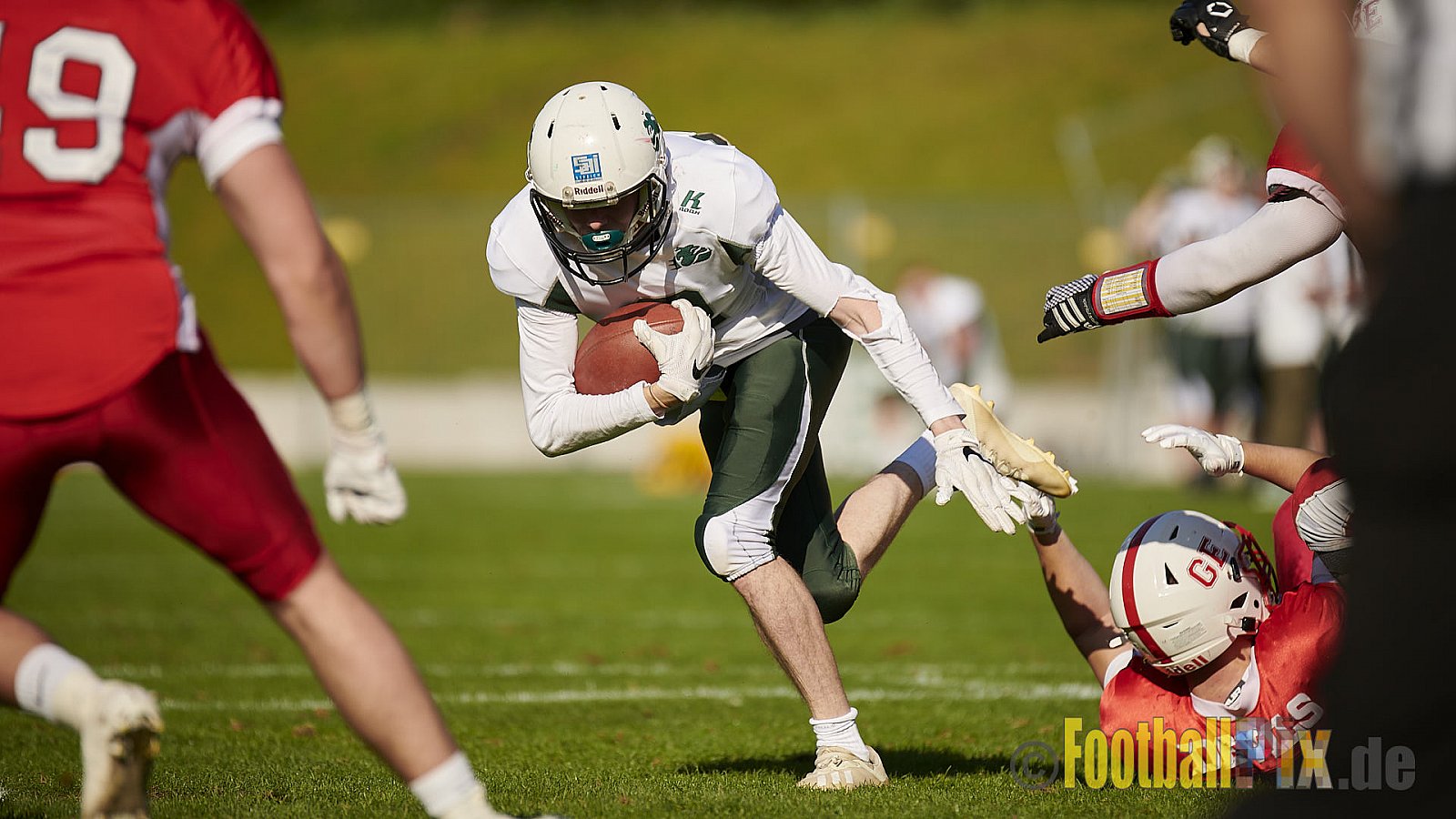 AFCV NRW Regionalliga Season 2021 Gelsenkirchen Devils vs. Bielefeld Bulldogs am 9.10.2021 im Fürstenbergstadion, Fischerstraße 35, 45899 Gelsenkirchen-Horst, Punkte Endstand 0 : 42.
[Bildnummer: 2021-10-09_0144] - GelsenkirchenDevilsVsBielefeldBulldogs
