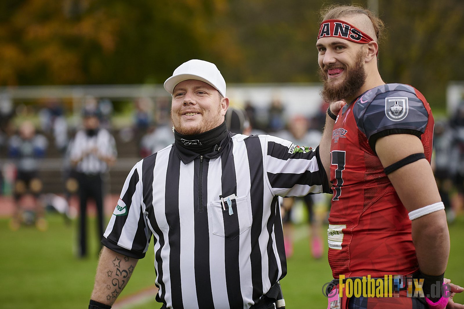 AFCV NRW Verbandsliga Season 2021 Iserlohn Titans vs. Minden Wolves am 16.10.2021 im Hermberg Statdion Süd, Immermannstraße, 58636 Iserlohn, Punkte Endstand 9 : 16.
[Bildnummer: 2021-10-16_0077] - IserlohnTitansVsMindenWolves