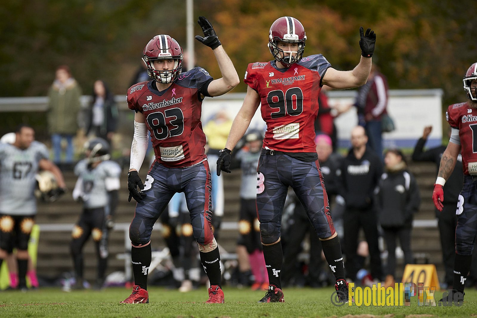 AFCV NRW Verbandsliga Season 2021 Iserlohn Titans vs. Minden Wolves am 16.10.2021 im Hermberg Statdion Süd, Immermannstraße, 58636 Iserlohn, Punkte Endstand 9 : 16.
[Bildnummer: 2021-10-16_0240] - IserlohnTitansVsMindenWolves