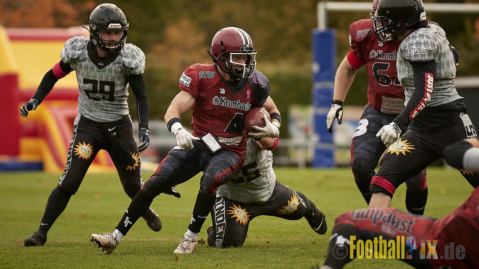 AFCV NRW Verbandsliga Season 2021 Iserlohn Titans vs. Minden Wolves am 16.10.2021 im Hermberg Statdion Süd, Immermannstraße, 58636 Iserlohn, Punkte Endstand 9 : 16.
[Bildnummer: 2021-10-16_0255] - IserlohnTitansVsMindenWolves