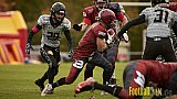 AFCV NRW Verbandsliga Season 2021 Iserlohn Titans vs. Minden Wolves am 16.10.2021 im Hermberg Statdion S&uuml;d, Immermannstra&szlig;e, 58636 Iserlohn, Punkte Endstand 9 : 16.[Bildnummer: 2021-10-16_0258] - IserlohnTitansVsMindenWolves