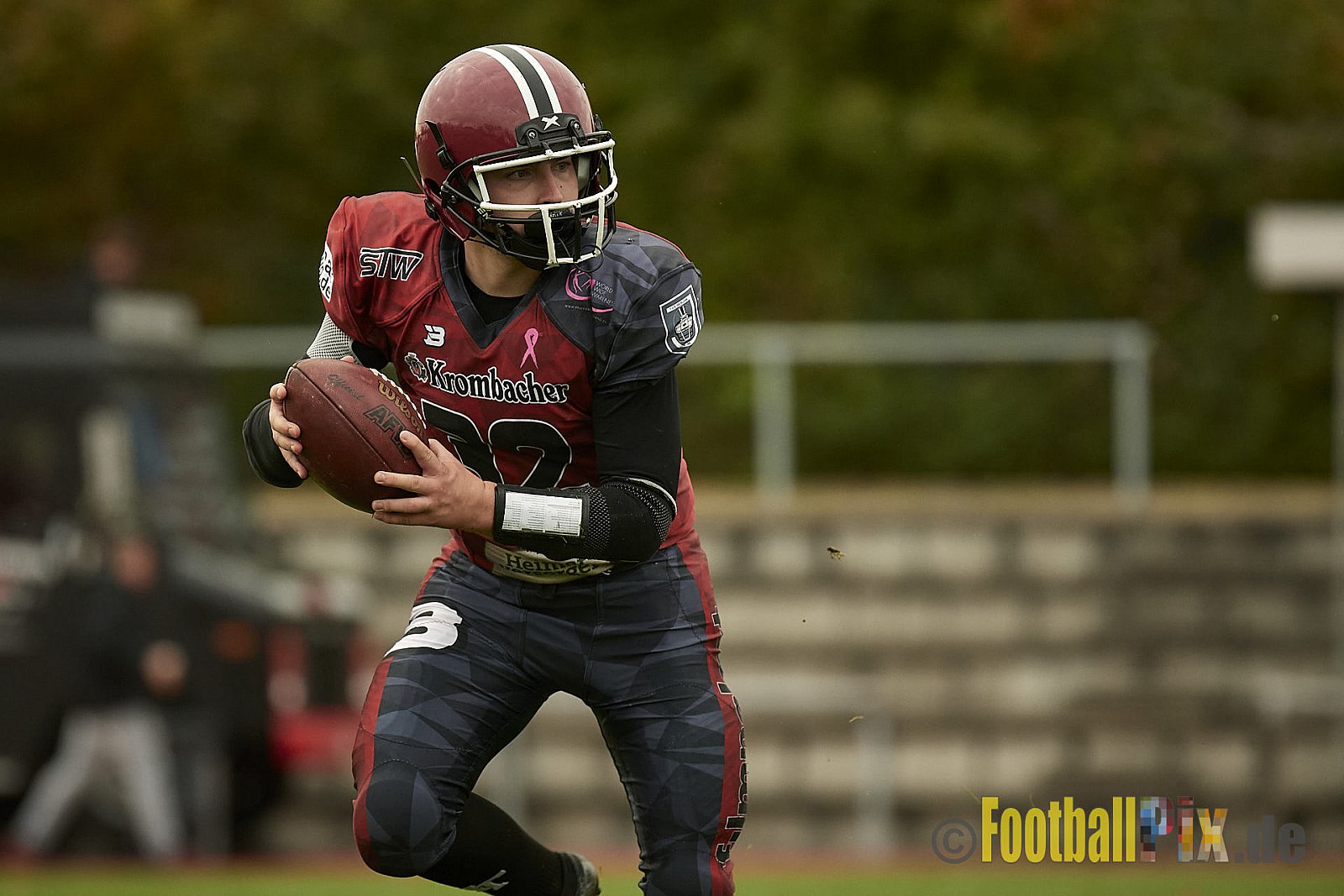 AFCV NRW Verbandsliga Season 2021 Iserlohn Titans vs. Minden Wolves am 16.10.2021 im Hermberg Statdion Süd, Immermannstraße, 58636 Iserlohn, Punkte Endstand 9 : 16.
[Bildnummer: 2021-10-16_0305] - IserlohnTitansVsMindenWolves
