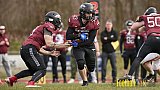 AFCV NRW Freundschaftsspiel Season 2022 Troisdorf Jets vs. Wuppertal Greyhounds am 12.03.2022 im Aggerstadion Troisdorf, Taubengasse 199, 53840 Troisdorf, Punkte Endstand 31 : 07.
[Bildnummer: 2022-03-12_0174] - TroisdorfJetsVsWuppertalGreyhounds