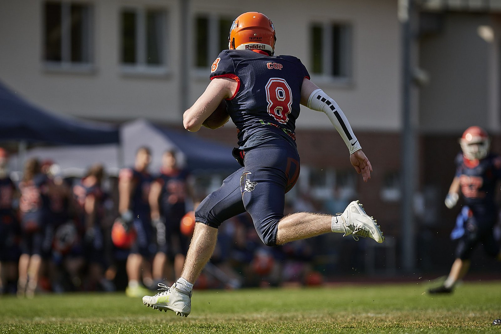 AFCV NRW Liga Season 2022 Oberhausen Tornados vs. Lüdenscheid Lightnings am 15.05.2022 im Stadion Sterkrade, 46145 Oberhausen, Punkte Endstand 26 : 36.
[Bildnummer: 2022-05-15_0322] - OberhausenTornadosVsLuedenscheidLightnings