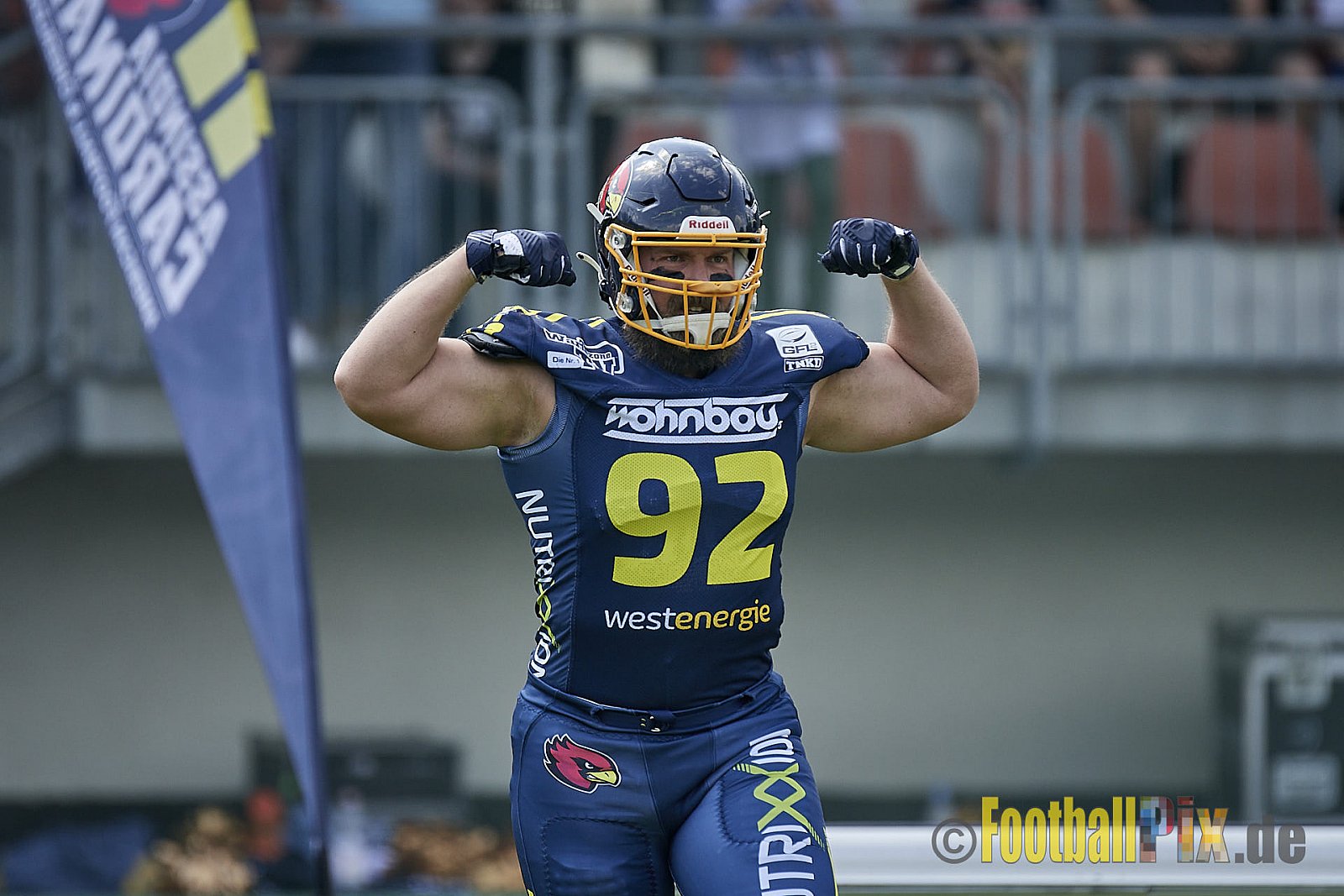GFL2 Season 2022 Assindia Cardinals vs. Paderborn Dolphins am 22.05.2022 im Stadion Am Hallo, 45141 Essen. Spiel Endstand 14 : 31. Bildnummer: 2022-05-22_0019 - AssindiaCardinalsVsPaderbornDolphins