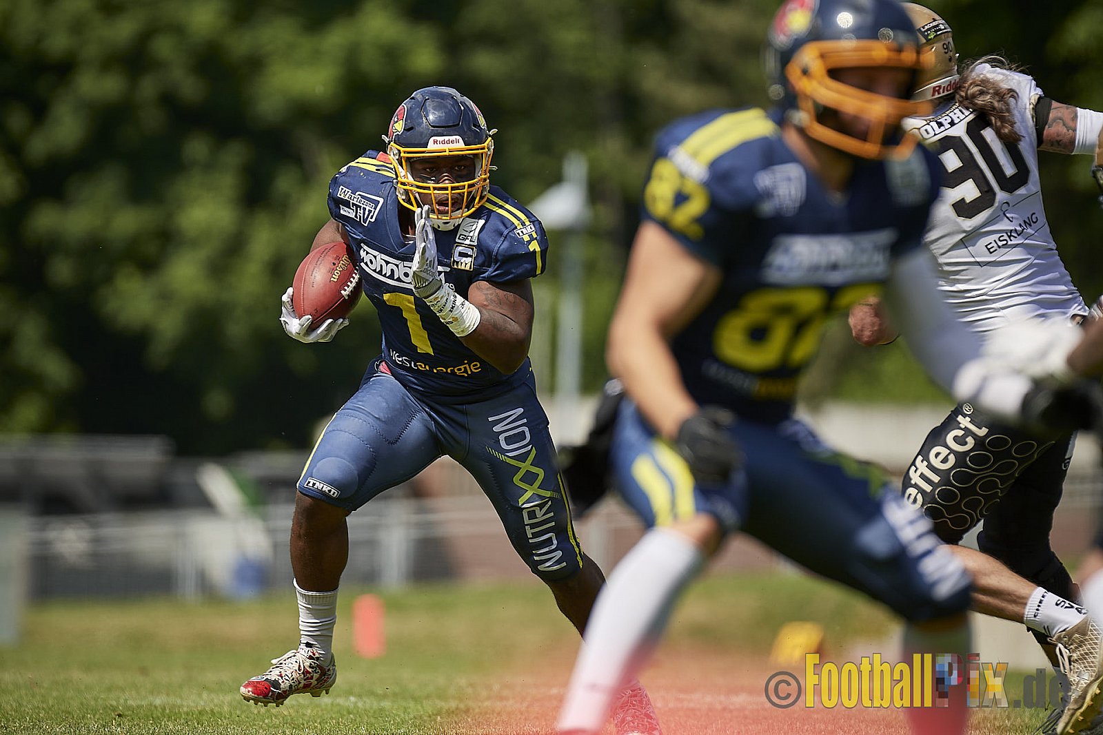 GFL2 Season 2022 Assindia Cardinals vs. Paderborn Dolphins am 22.05.2022 im Stadion Am Hallo, 45141 Essen. Spiel Endstand 14 : 31. Bildnummer: 2022-05-22_0103 - AssindiaCardinalsVsPaderbornDolphins