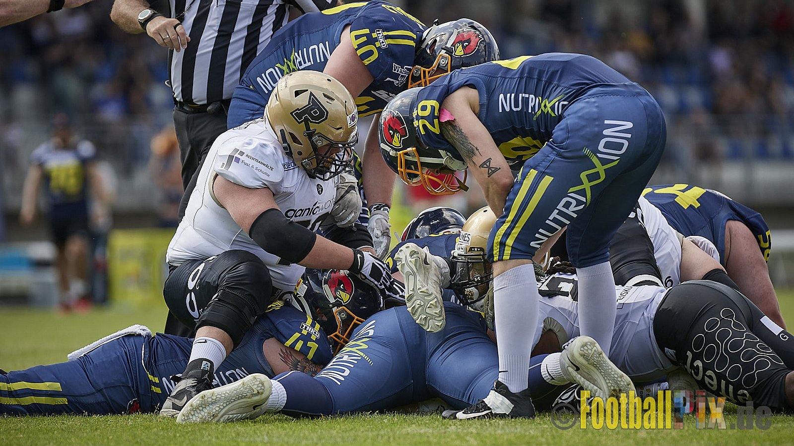 GFL2 Season 2022 Assindia Cardinals vs. Paderborn Dolphins am 22.05.2022 im Stadion Am Hallo, 45141 Essen. Spiel Endstand 14 : 31. Bildnummer: 2022-05-22_0248 - AssindiaCardinalsVsPaderbornDolphins