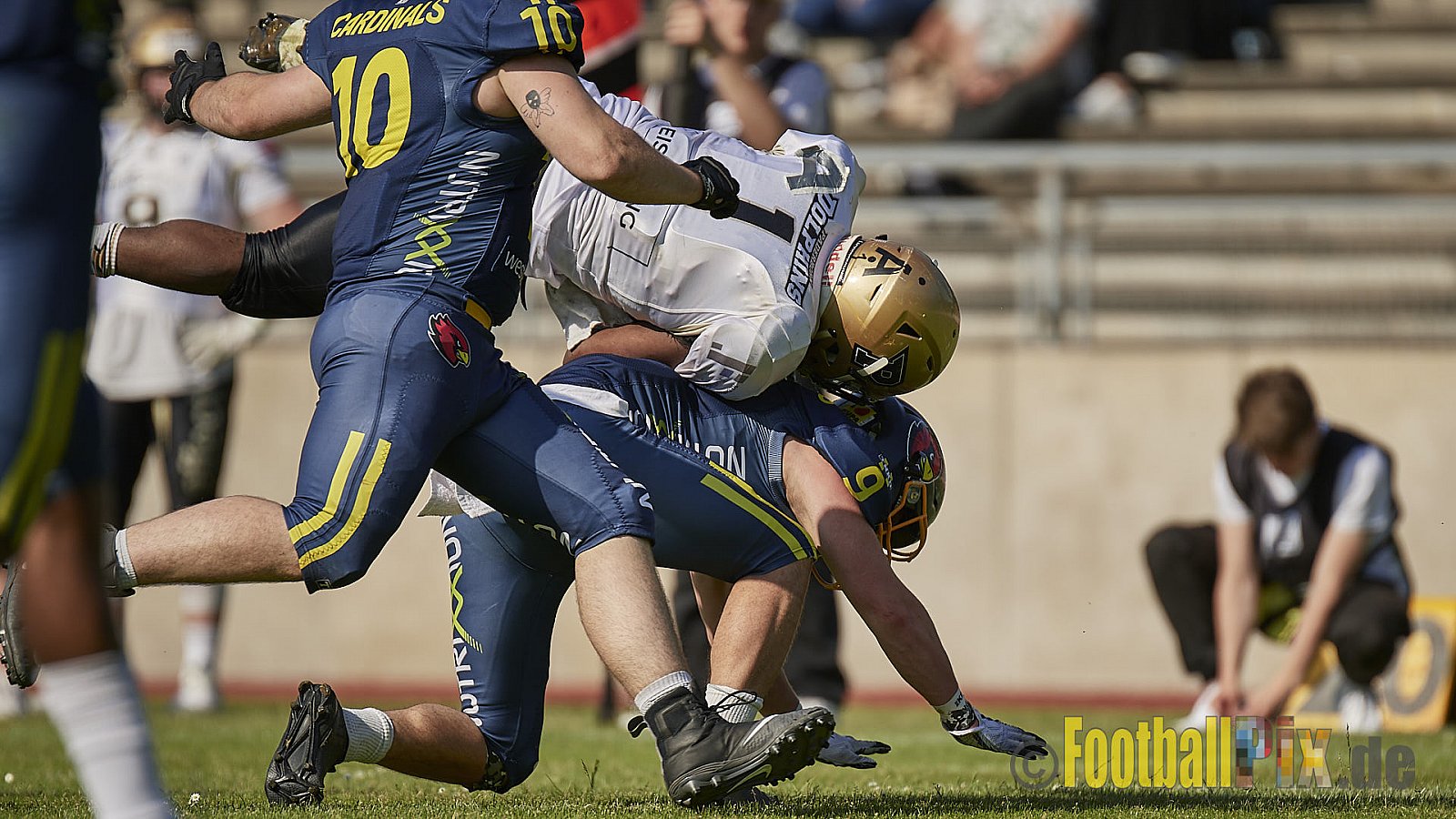 GFL2 Season 2022 Assindia Cardinals vs. Paderborn Dolphins am 22.05.2022 im Stadion Am Hallo, 45141 Essen. Spiel Endstand 14 : 31. Bildnummer: 2022-05-22_0454 - AssindiaCardinalsVsPaderbornDolphins