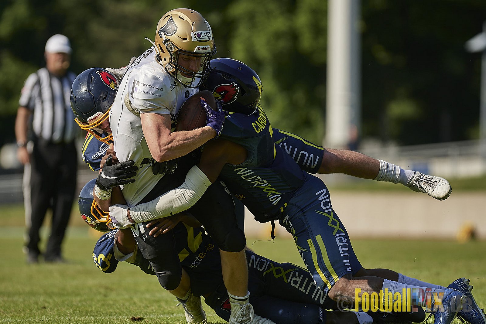GFL2 Season 2022 Assindia Cardinals vs. Paderborn Dolphins am 22.05.2022 im Stadion Am Hallo, 45141 Essen. Spiel Endstand 14 : 31. Bildnummer: 2022-05-22_0476 - AssindiaCardinalsVsPaderbornDolphins